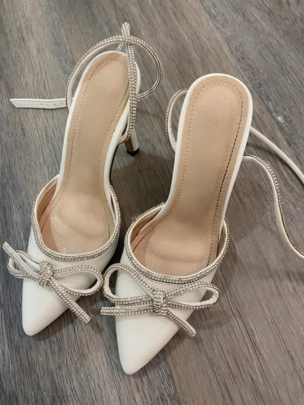 Rhinestone high heels